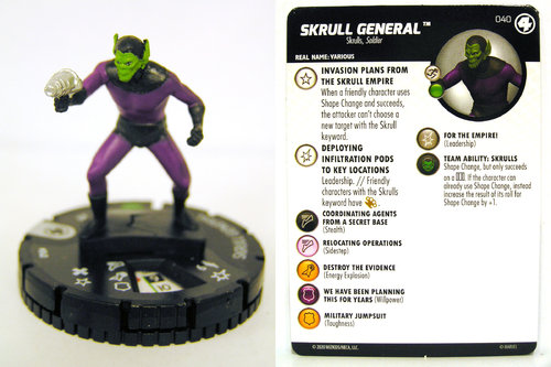 HeroClix - #040 Skrull General - Fantastic Four