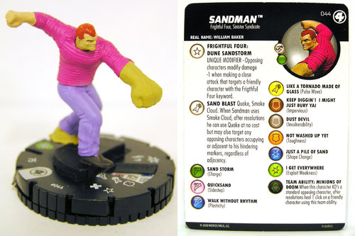 HeroClix - #044 Sandman - Fantastic Four