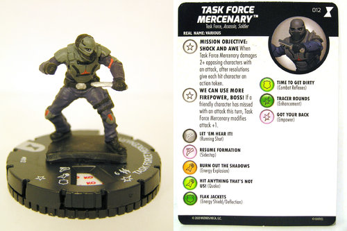 HeroClix - #012 Task Force Mercenary - Black Widow Movie