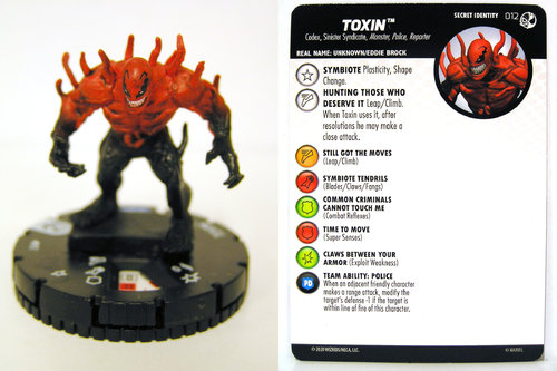 HeroClix - #012 Toxin - Spider-Man and Venom Absolute Carnage