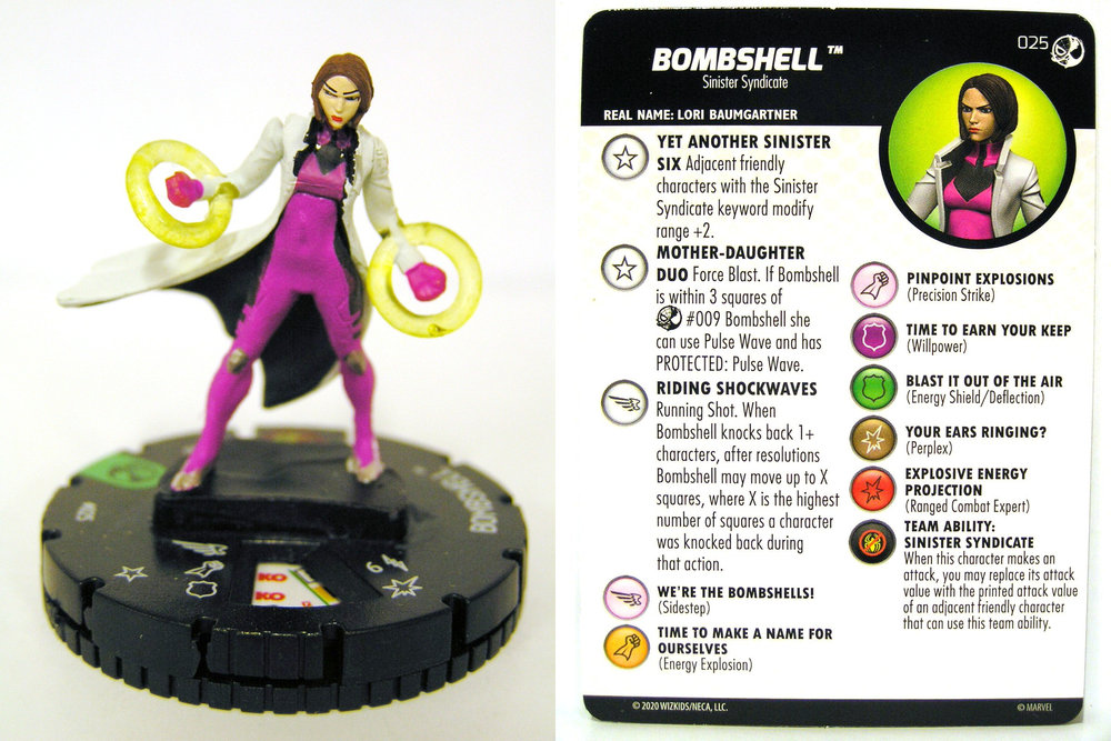 BOMBSHELL 025 Spider-Man and Venom Absolute Carnage HeroClix 