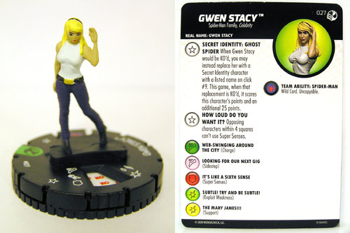HeroClix - #027 Gwen Stacy - Spider-Man and Venom Absolute Carnage
