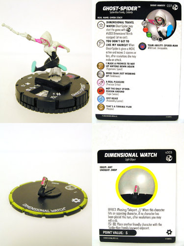 HeroClix - #037 Ghost-Spider + #s003 Dimensional Watch - Spider-Man and Venom Absolute Carnage