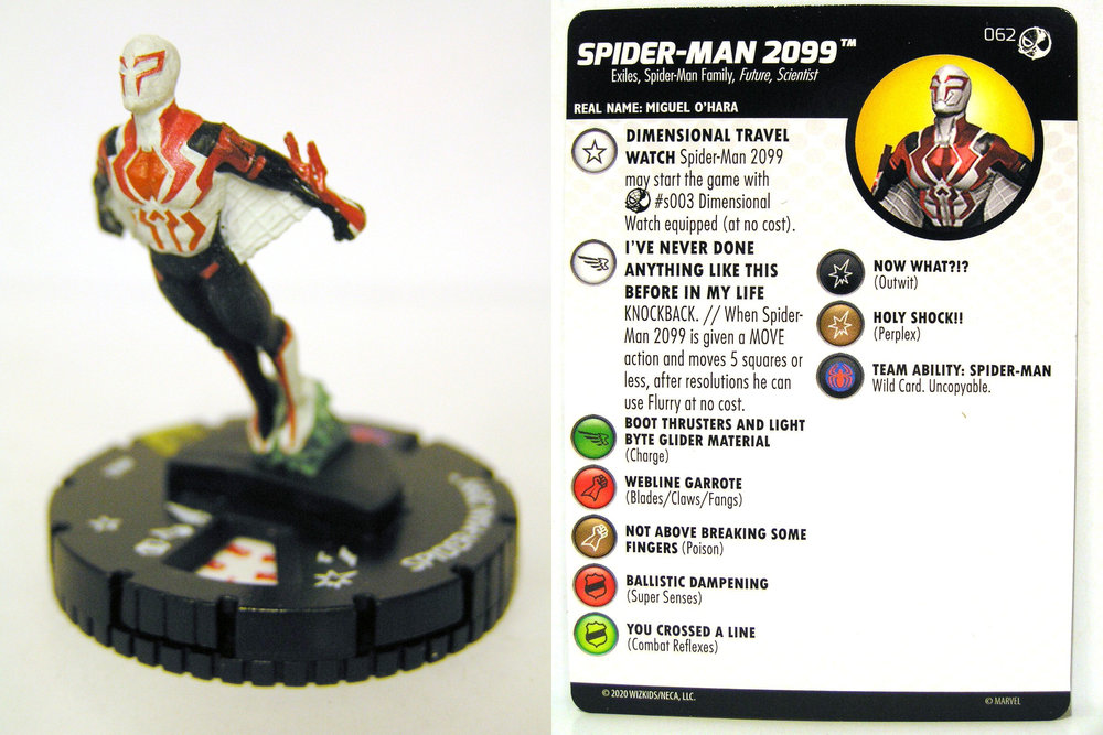 HEROCLIX AMAZING SPIDER-MAN Spider-Man 2099 049 Exiles, Future, Scientist 