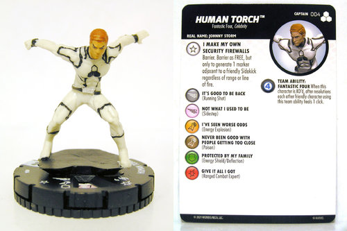 HeroClix - #004 Human Torch - Fantastic Four Future Foundation
