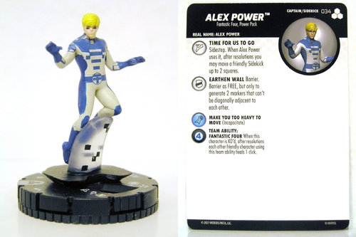 HeroClix - #034 Alex Power - Fantastic Four Future Foundation