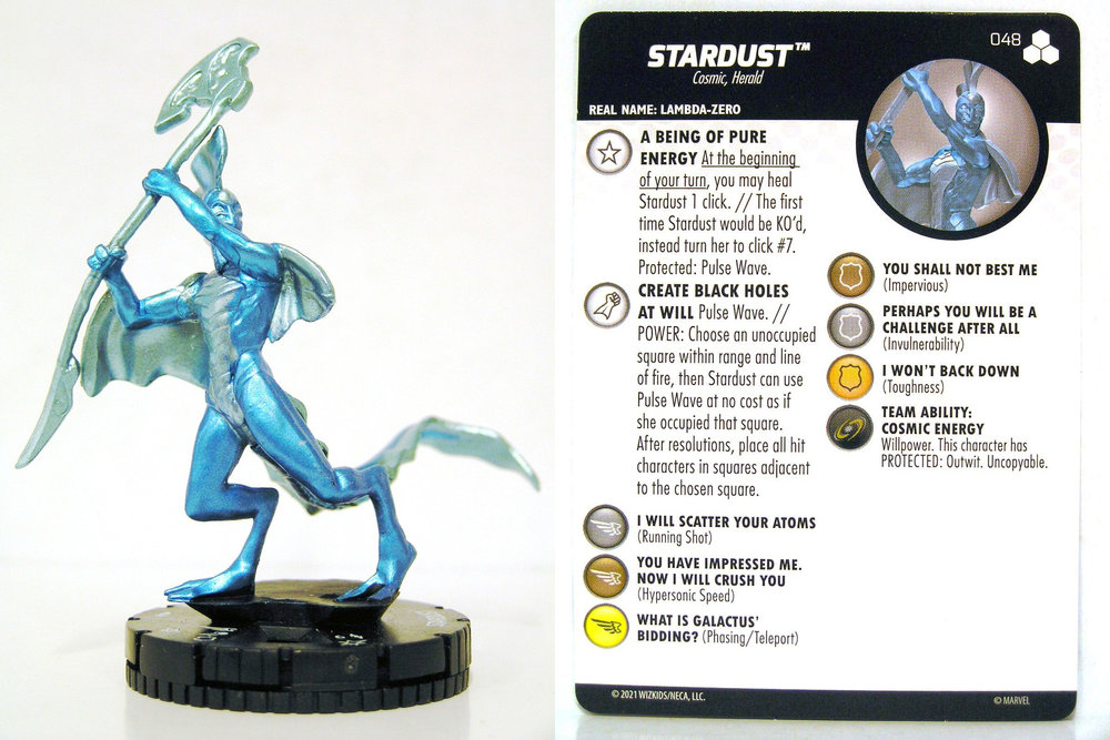 Heroclix Stardust 048 Marvel Fantastic Four Future Foundation Rare