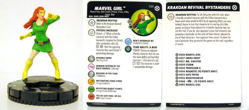 HeroClix - #020 Marvel Girl + Krakoan Revival Bystanders Card - X-Men House of X