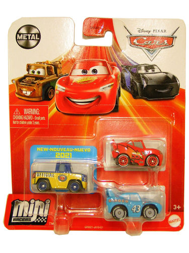 Disney Cars Mini Racers 3er Pack - Dexter Hoover