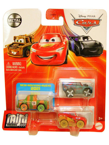 Disney Cars Mini Racers 3er Pack - High Impact