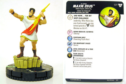 HeroClix - #027 Maxie Zeus - Wonder Woman 80th Anniversary