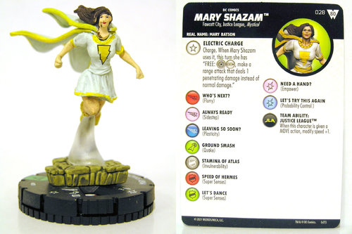 HeroClix - #028 Mary Shazam - Wonder Woman 80th Anniversary