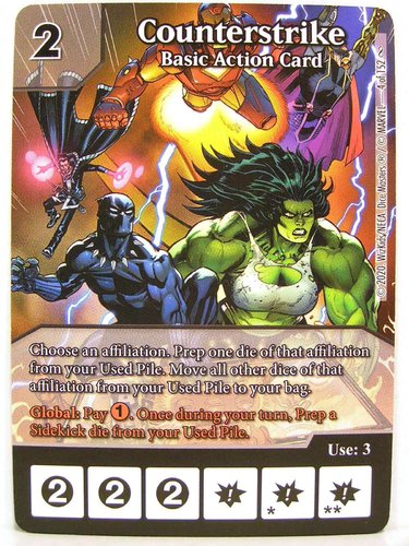 Dice Masters - #004 Counterstrike Basic Action Card - Avengers Infinity Gauntlet