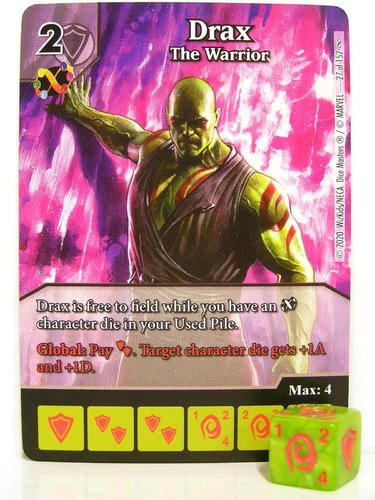 Dice Masters - #027 Drax The Warrior - Avengers Infinity Gauntlet
