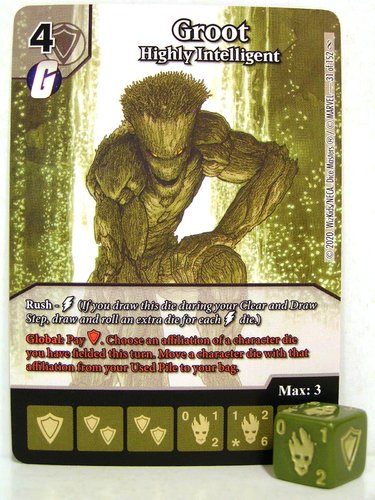 Dice Masters - #031 Groot Highly Intelligent - Avengers Infinity Gauntlet