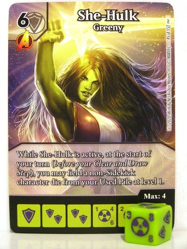 Dice Masters - #045 She-Hulk Greeny - Avengers Infinity Gauntlet