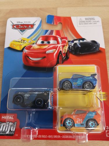 Disney Cars Mini Racers 3er Pack - Next-Gen Racers Series