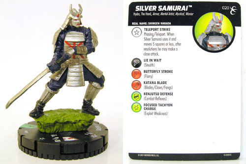 HeroClix - #020 Silver Samurai - X-Men Rise and Fall
