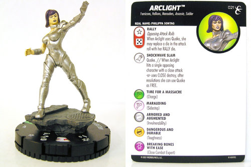 HeroClix - #021 Arclight - X-Men Rise and Fall