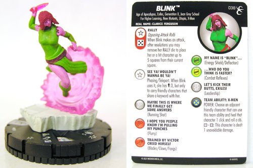 HeroClix - #038 Blink - X-Men Rise and Fall