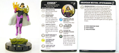 HeroClix - #039 Exodus + Krakoan Revival Bystander Card - X-Men Rise and Fall