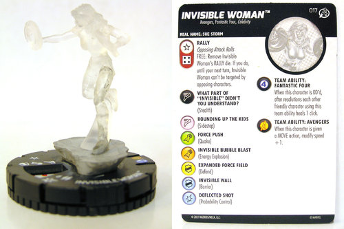 HeroClix - #017 Invisible Woman - Avengers Fantastic Four Empyre