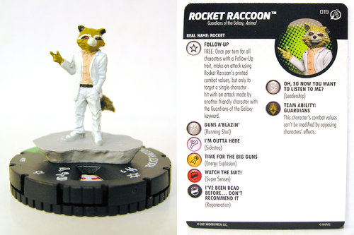 HeroClix - #019 Rocket Raccoon - Avengers Fantastic Four Empyre