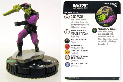 HeroClix - #023 Raksor - Avengers Fantastic Four Empyre
