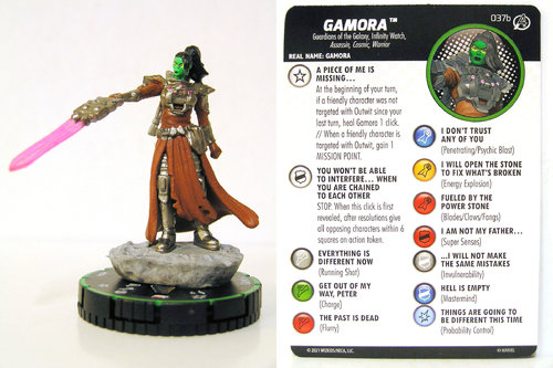 HeroClix - #037b Gamora - Avengers Fantastic Four Empyre