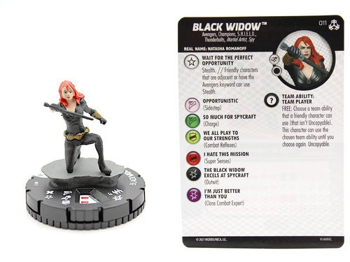 HeroClix - #011 Black Widow - Avengers War of the Realms