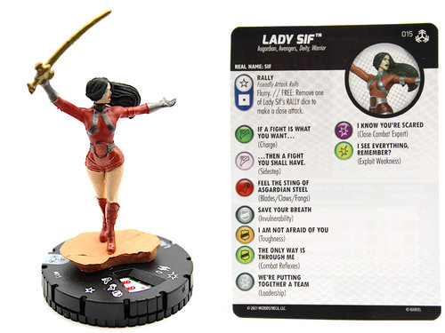 HeroClix - #015 Lady Sif - Avengers War of the Realms