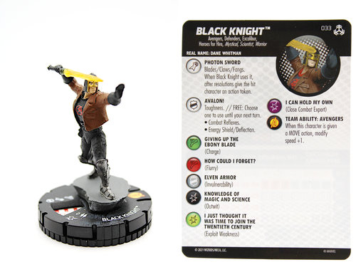 HeroClix - #033 Black Knight - Avengers War of the Realms