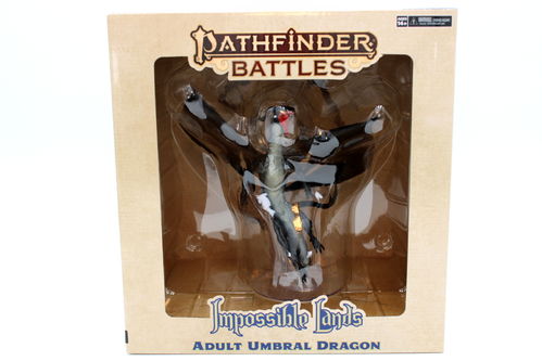 PREORDER WZK97543 Pathfinder Battles: Impossible Lands - Adult Umbral Dragon Boxed Figure