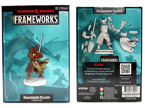 WZK75022 D&D Frameworks: Dragonborn Paladin Male