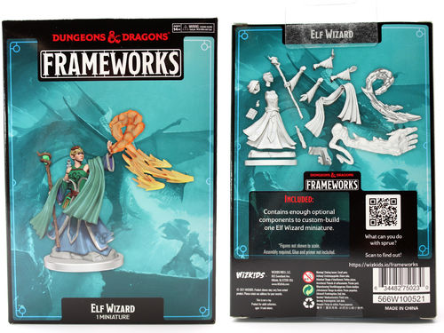 WZK75023 D&D Frameworks: Elf Wizard Female