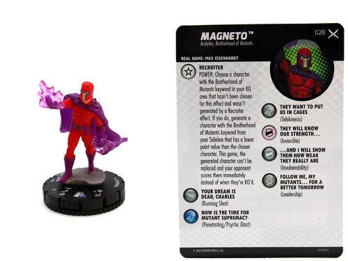 HeroClix - #028 Magneto - X-Men X of Swords