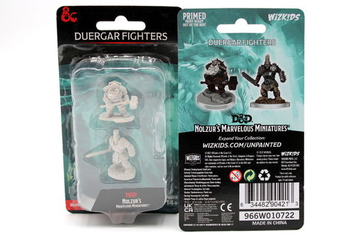 WZK90421 - D&D Nolzur's Marvelous Wave 18 - Unpainted Miniatures - Duergar Fighters