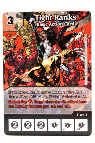 Dice Masters - #016 Tight Ranks Basic Action Card - The Dark Phoenix Saga