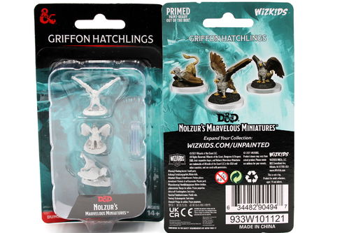WZK90494 - D&D Nolzur's Marvelous Wave 17 - Unpainted Miniatures - Griffon Hatchlings