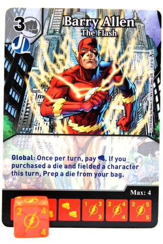 Dice Masters - #018 Barry Allen The Flash - Superman Kryptonite Crisis
