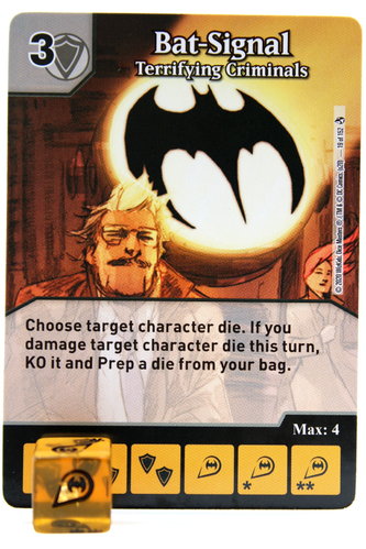 Dice Masters - #019 Bat-Signal Terrifying Criminals - Superman Kryptonite Crisis