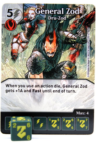 Dice Masters - #030 General Zod Dru-Zod - Superman Kryptonite Crisis