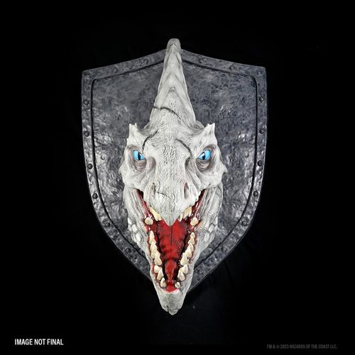 PREORDER WZK68510 D&D Replicas of the Realms: White Dragon Trophy