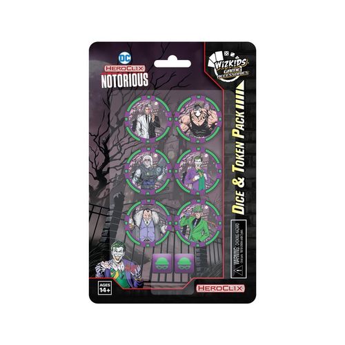 PREORDER WZK84036 HeroClix: Notorious Dice and Token Pack