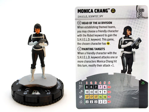 HeroClix - #003 Monica Chang - Avengers 60th Anniversary