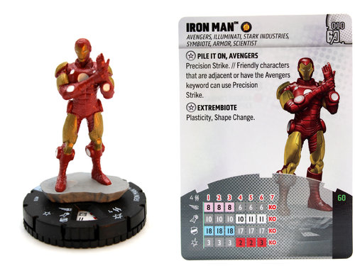 HeroClix - #010 Iron Man - Avengers 60th Anniversary