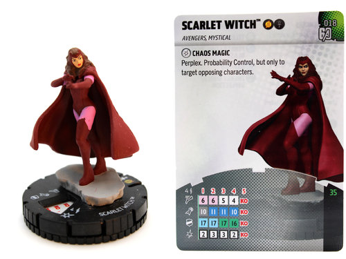 HeroClix - #018 Scarlet Witch - Avengers 60th Anniversary